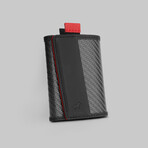 Carbon Speed Wallet Mini // Black + Red