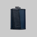 Carbon Speed Wallet Mini // Blue