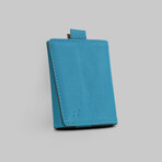 Leather Speed Wallet Mini // Turquoise