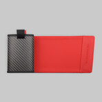 Carbon Speed Wallet Mini // Black + Red