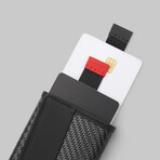 Carbon Speed Wallet Mini // Black + Red