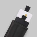 Leather Speed Wallet Mini // Double Black // Special Edition