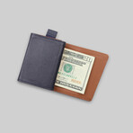 Leather Speed Wallet Mini // Ultra Navy