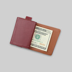 Leather Speed Wallet Mini // Burgundy