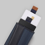 Carbon Speed Wallet Mini // Blue