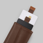 Leather Speed Wallet Mini // Mocha