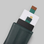 Leather Speed Wallet Mini // Green