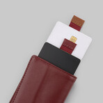 Leather Speed Wallet Mini // Burgundy