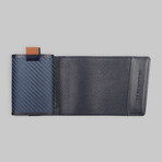 Carbon Speed Wallet Mini // Blue