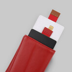 Leather Speed Wallet Mini // Red