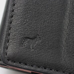 Leather Speed Wallet Mini // Black + Red // Special Edition