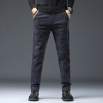 Chino Pants // Winter Lined // Gray + Blue (36WX43L)