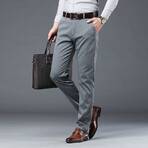 Slit Pocket Chino Pants // Light Gray (34WX42L)