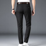 Slit Pocket Chino Pants // Black (34WX42L)