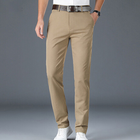 Slit Pocket Chino Pants // Khaki (31) - Celino Chino Pants - Touch of ...