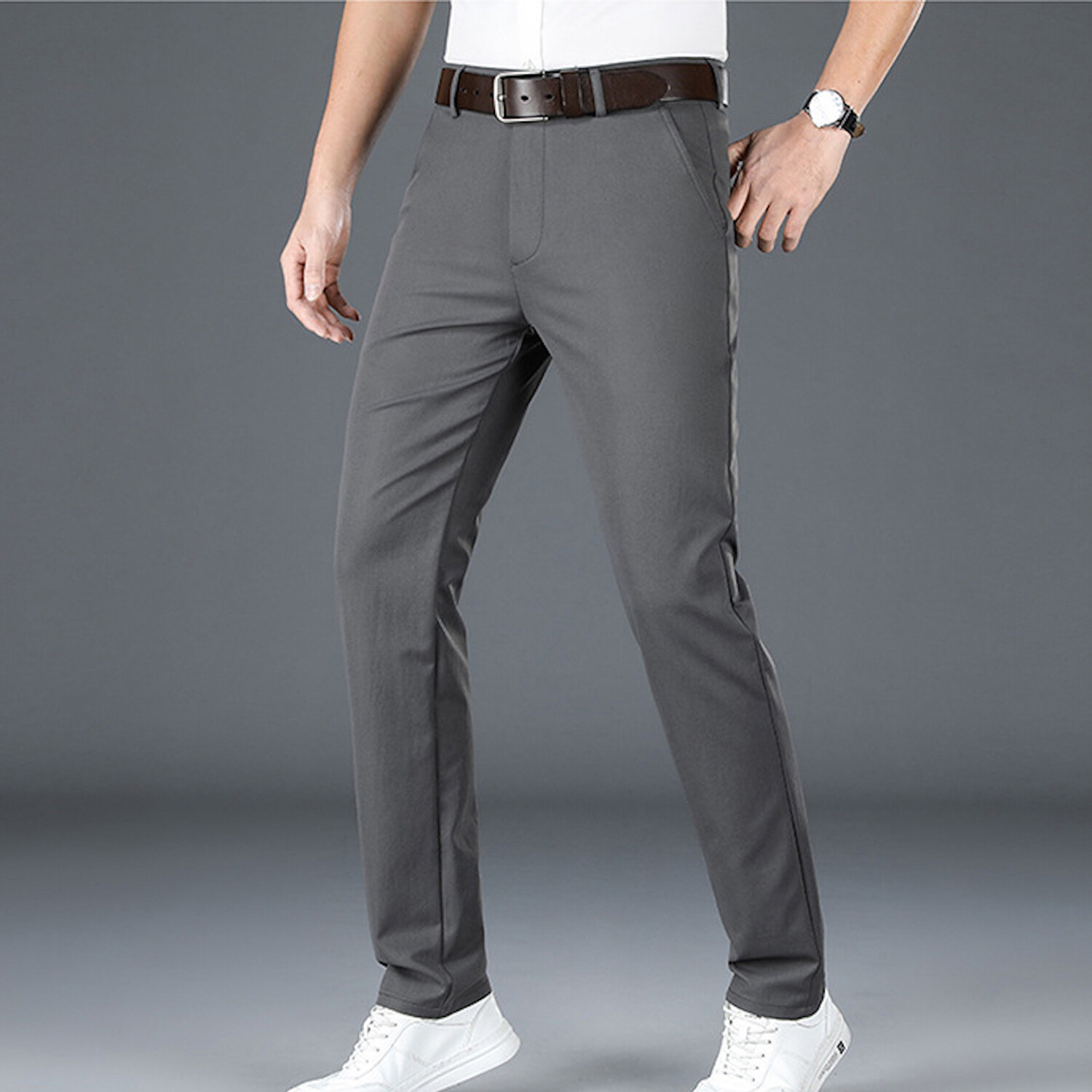 Slit Pocket Chino Pants // Gray (33) - The Celino Chino - Touch of Modern