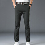 Slit Pocket Chino Pants // Dark Gray (31WX41L)