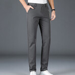 Slit Pocket Chino Pants // Gray (40WX43L)