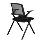 Hilma Stacking Visitor Chair // Black + Matte Black Frame // Set of 2