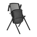 Hilma Stacking Visitor Chair // Black + Matte Black Frame // Set of 2