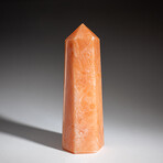 Genuine Polished Orange Calcite Point