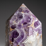 Genuine Polished Chevron Amethyst Point