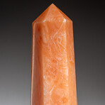 Genuine Polished Orange Calcite Point