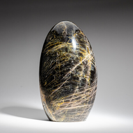 Genuine Polished Black Moonstone Freeform