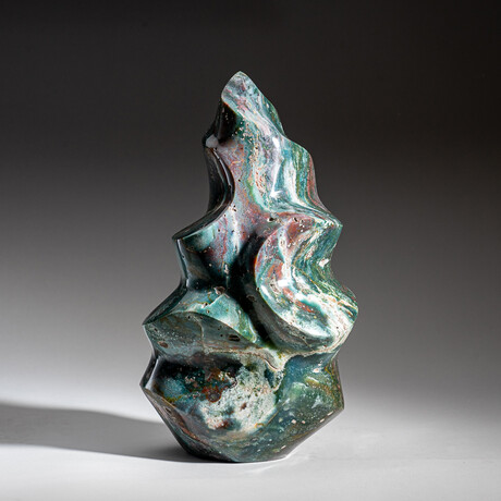 Genuine Polished Ocean Jasper Flame
