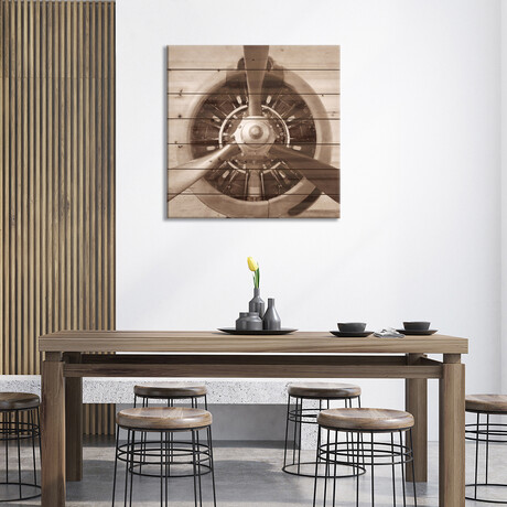 Aviation II // PhotoINC Studio (26"H x 26"W x 1.5"D)