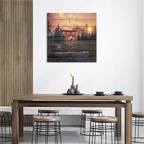 Samurai's Temple // Robert Amarandi (26"H x 26"W x 1.5"D)