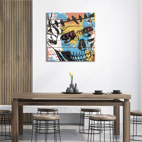 Skull And Ravens // JRuggs (26"H x 26"W x 1.5"D)