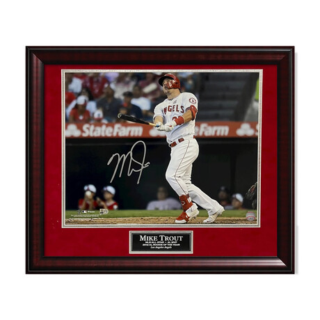 Mike Trout // Los Angeles Angels // Autographed Photograph + Framed