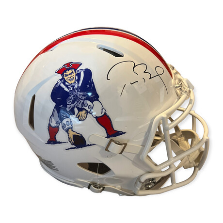 Tom Brady // New England Patriots // Autographed Throwback Helmet