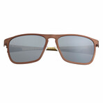 Capricorn Polarized Sunglasses // Brown Frame + Black Lens