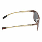 Capricorn Polarized Sunglasses // Brown Frame + Black Lens