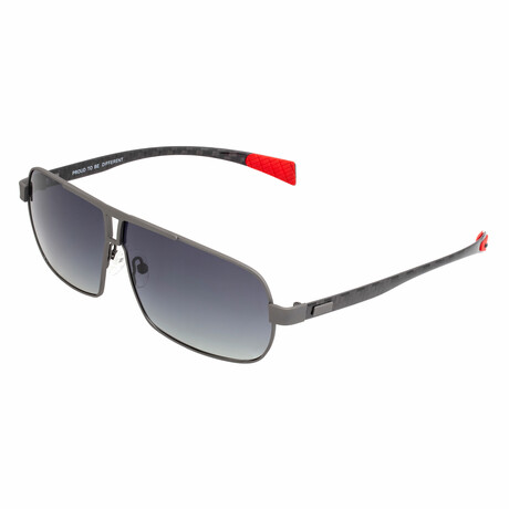 Sagittarius Titanium Polarized Sunglasses // Gunmetal Frame + Black Lens