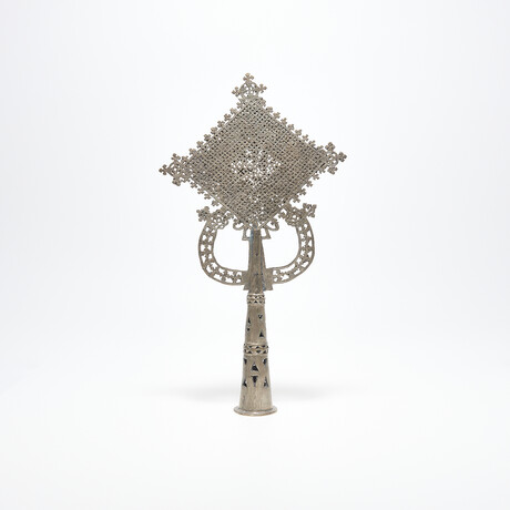 Coptic Ethiopia // Large Silver Processional Cross