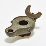 Roman Bronze Oil Lamp // 1st Century AD