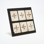 Byzantine Tiles With Gilded Crosses // 800-1200 AD
