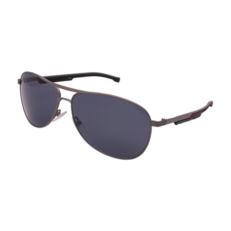 Hugo Boss // Men's Boss1199N/S SVK Aviator Sunglasses // Gray + Dark Gray