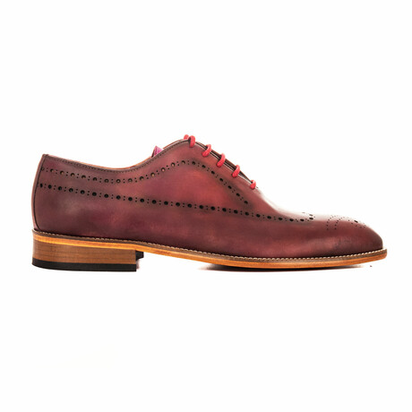 Ornate Perforated Derby Dress Shoe // Multicolor (Euro: 40)