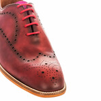 Ornate Perforated Derby Dress Shoe // Multicolor (Euro: 45)