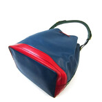 Louis Vuitton // Epi Leather Bucket Shoulder Bag // Blue + Red + Olive // Pre-Owned