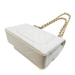 Chanel // Leather Matelasse Shoulder Bag // White + Gold // Pre-Owned