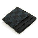 Louis Vuitton // Damier Leather + Canvas Card Case // Damier Cobalt // Pre-Owned