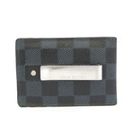 Louis Vuitton // Damier Leather + Canvas Card Case // Damier Cobalt // Pre-Owned