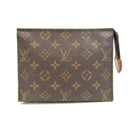 Louis Vuitton // Monogram Leather Pouch // Brown // Pre-Owned