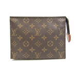 Louis Vuitton // Monogram Leather Pouch // Brown // Pre-Owned