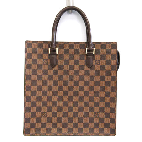 Louis Vuitton // Damier Leather + Canvas Tote Bag // Ebene // Pre-Owned